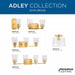 Progress Lighting 94350213012 Adley 1 Light 60W Flush Mount Light Medium Base Satin Brass (P350213-012)