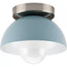 Progress Lighting 94350217164 Eva 1 Light 60W Flush Mount Light Medium Base Coastal Blue (P350217-164)