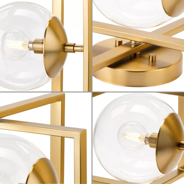 Progress Lighting 94350218109 Atwell 1 Light 60W Semi-Flush Mount Light Candelabra Base Brushed Bronze (P350218-109)