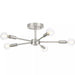 Progress Lighting 94350219009 Delayne 5 Light 60W Semi-Flush Mount Light Candelabra Base Brushed Nickel (P350219-009)