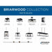 Progress Lighting 94400047031 Briarwood 4 Light 100W Chandelier Medium Base Textured Black (P400047-031)