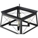 Progress Lighting 94400047031 Briarwood 4 Light 100W Chandelier Medium Base Textured Black (P400047-031)