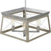 Progress Lighting 94400047141 Briarwood 4 Light 100W Chandelier Medium Base Galvanized Finish (P400047-141)