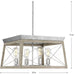 Progress Lighting 94400047141 Briarwood 4 Light 100W Chandelier Medium Base Galvanized Finish (P400047-141)