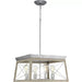 Progress Lighting 94400047141 Briarwood 4 Light 100W Chandelier Medium Base Galvanized Finish (P400047-141)