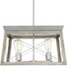 Progress Lighting 94400047141 Briarwood 4 Light 100W Chandelier Medium Base Galvanized Finish (P400047-141)