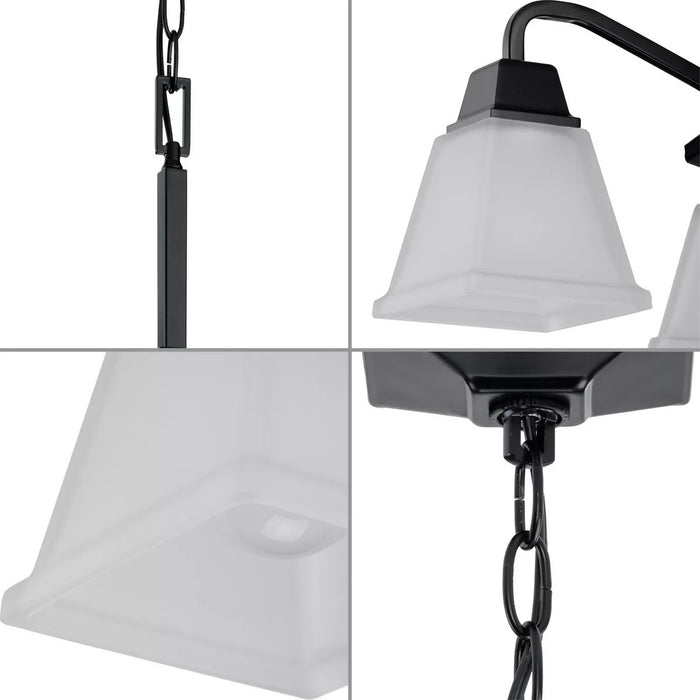 Progress Lighting 9440011831M Clifton Heights 4 Light 100W Chandelier Medium Base Matte Black (P400118-31M)