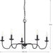 Progress Lighting 9440029131M Canebrake 5 Light 60W Chandelier Candelabra Base Matte Black (P400291-31M)