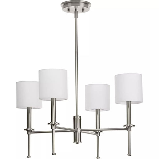 Progress Lighting 94400293009 Elara 4 Light 60W Chandelier Candelabra Base Brushed Nickel (P400293-009)