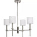 Progress Lighting 94400293009 Elara 4 Light 60W Chandelier Candelabra Base Brushed Nickel (P400293-009)