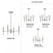 Progress Lighting 94400293009 Elara 4 Light 60W Chandelier Candelabra Base Brushed Nickel (P400293-009)