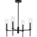 Progress Lighting 9440029331M Elara 4 Light 60W Chandelier Candelabra Base Matte Black (P400293-31M)