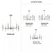Progress Lighting 94400294009 Elara 6 Light 60W Chandelier Candelabra Base Brushed Nickel (P400294-009)