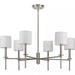 Progress Lighting 94400294009 Elara 6 Light 60W Chandelier Candelabra Base Brushed Nickel (P400294-009)