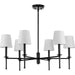 Progress Lighting 9440029431M Elara 6 Light 60W Chandelier Candelabra Base Matte Black (P400294-31M)