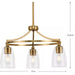 Progress Lighting 94400295109 Parkhurst 3 Light 60W Chandelier Medium Base Brushed Bronze (P400295-109)