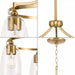 Progress Lighting 94400295109 Parkhurst 3 Light 60W Chandelier Medium Base Brushed Bronze (P400295-109)