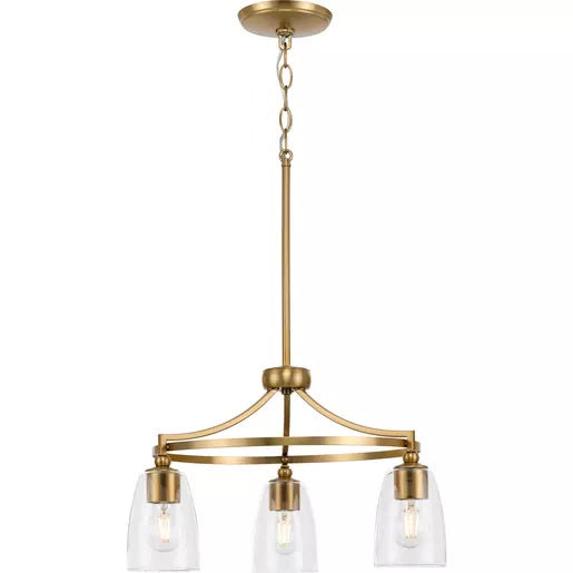 Progress Lighting 94400295109 Parkhurst 3 Light 60W Chandelier Medium Base Brushed Bronze (P400295-109)