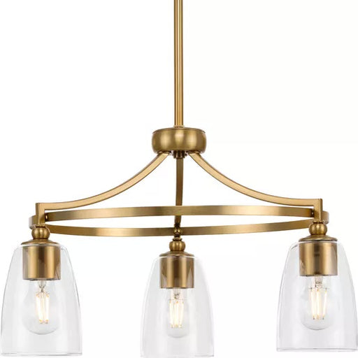 Progress Lighting 94400295109 Parkhurst 3 Light 60W Chandelier Medium Base Brushed Bronze (P400295-109)