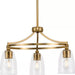 Progress Lighting 94400295109 Parkhurst 3 Light 60W Chandelier Medium Base Brushed Bronze (P400295-109)