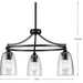 Progress Lighting 9440029531M Parkhurst 3 Light 60W Chandelier Medium Base Matte Black (P400295-31M)