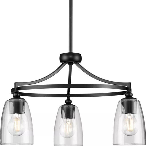 Progress Lighting 9440029531M Parkhurst 3 Light 60W Chandelier Medium Base Matte Black (P400295-31M)