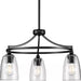 Progress Lighting 9440029531M Parkhurst 3 Light 60W Chandelier Medium Base Matte Black (P400295-31M)