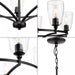 Progress Lighting 9440029631M Parkhurst 5 Light 60W Chandelier Candelabra Base Matte Black (P400296-31M)
