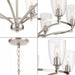 Progress Lighting 94400297009 Parkhurst 6 Light 60W Chandelier Candelabra Base Brushed Nickel (P400297-009)