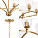 Progress Lighting 94400297109 Parkhurst 6 Light 60W Chandelier Candelabra Base Brushed Bronze (P400297-109)