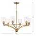 Progress Lighting 94400297109 Parkhurst 6 Light 60W Chandelier Candelabra Base Brushed Bronze (P400297-109)