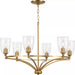 Progress Lighting 94400297109 Parkhurst 6 Light 60W Chandelier Candelabra Base Brushed Bronze (P400297-109)