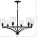 Progress Lighting 9440029731M Parkhurst 6 Light 60W Chandelier Candelabra Base Matte Black (P400297-31M)