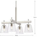 Progress Lighting 94400299009 Saffert 4 Light 60W Chandelier Medium Base Brushed Nickel (P400299-009)