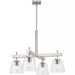 Progress Lighting 94400299009 Saffert 4 Light 60W Chandelier Medium Base Brushed Nickel (P400299-009)