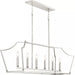 Progress Lighting 94400300009 Parkhurst 6 Light 60W Island Chandelier Candelabra Base Brushed Nickel (P400300-009)