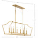 Progress Lighting 94400300109 Parkhurst 6 Light 60W Island Chandelier Candelabra Base Brushed Bronze (P400300-109)