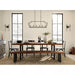 Progress Lighting 9440030031M Parkhurst 6 Light 60W Island Chandelier Candelabra Base Matte Black (P400300-31M)