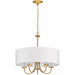 Progress Lighting 944217109 5 Light 60W Chandelier Candelabra Base Brushed Bronze (P4217-109)