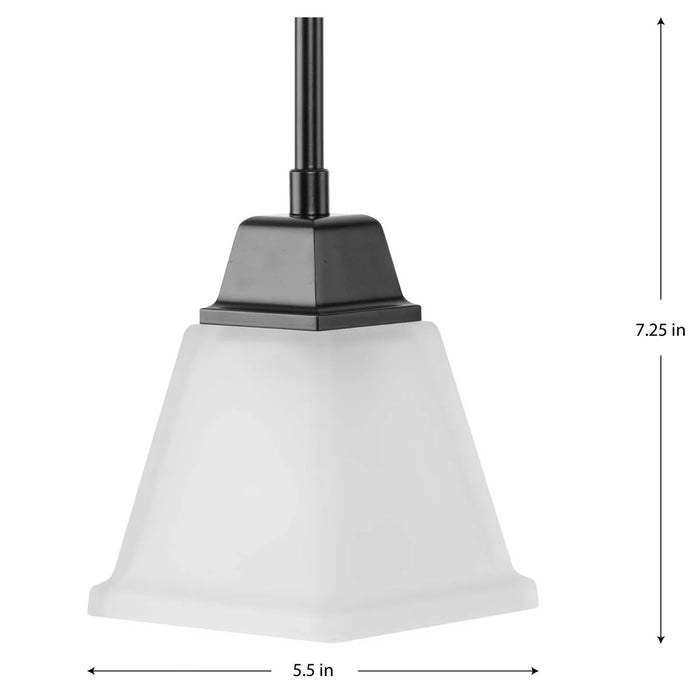 Progress Lighting 9450012531M Clifton Heights 1 Light 100W Mini Pendant Medium Base Matte Black (P500125-31M)
