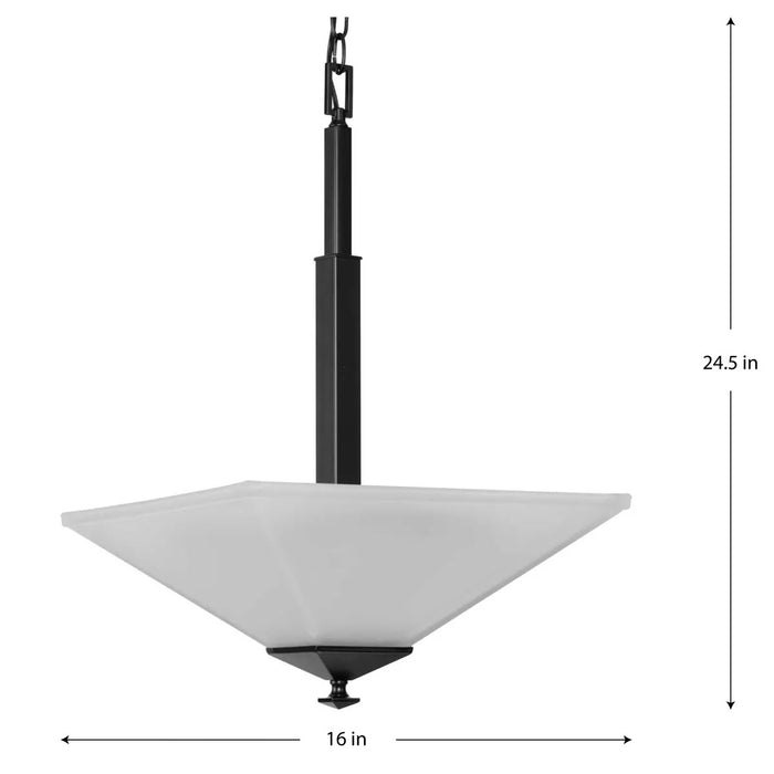 Progress Lighting 9450012631M Clifton Heights 2 Light 100W Pendant Medium Base Matte Black (P500126-31M)