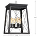 Progress Lighting 94500178031 Briarwood 4 Light 60W Hall And Foyer Light Medium Base Black (P500178-031)