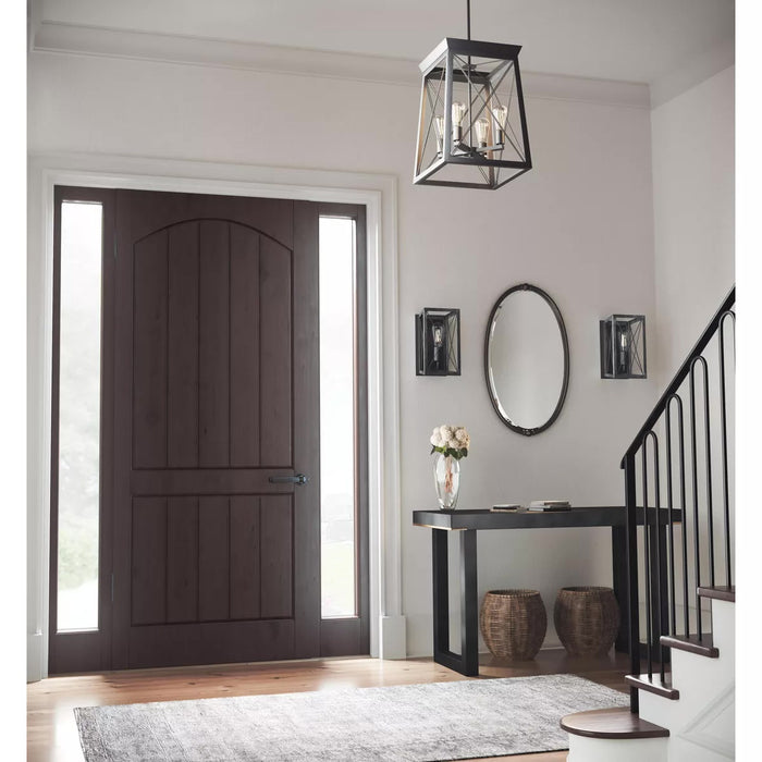Progress Lighting 94500178031 Briarwood 4 Light 60W Hall And Foyer Light Medium Base Black (P500178-031)