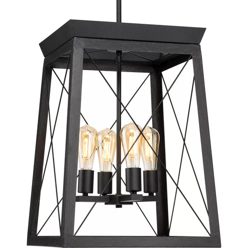 Progress Lighting 94500178031 Briarwood 4 Light 60W Hall And Foyer Light Medium Base Black (P500178-031)