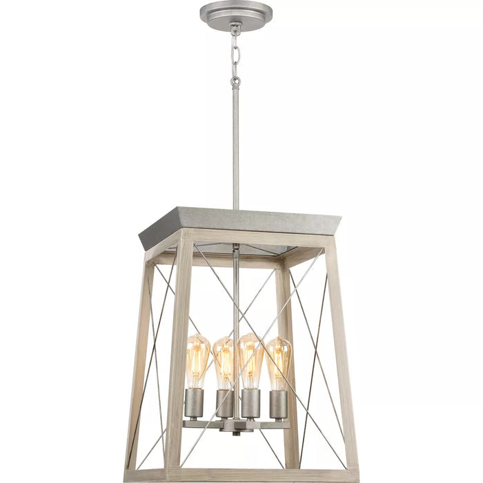 Progress Lighting 94500178141 Briarwood 4 Light 60W Hall And Foyer Light Medium Base Galvanized Finish (P500178-141)