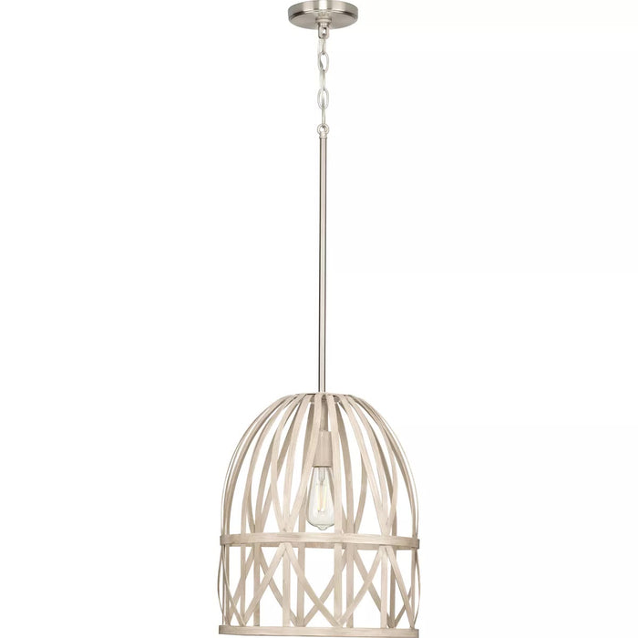 Progress Lighting 94500343185 Chastain 1 Light 60W Pendant Medium Base Bleached Oak (Painted) (P500343-185)