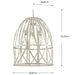 Progress Lighting 94500344185 Chastain 3 Light 60W Pendant Medium Base Bleached Oak (Painted) (P500344-185)