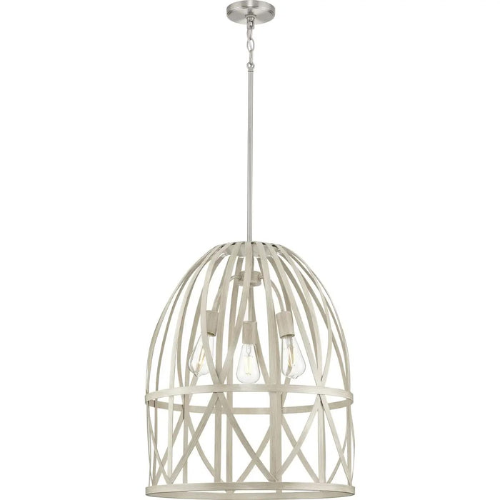 Progress Lighting 94500344185 Chastain 3 Light 60W Pendant Medium Base Bleached Oak (Painted) (P500344-185)