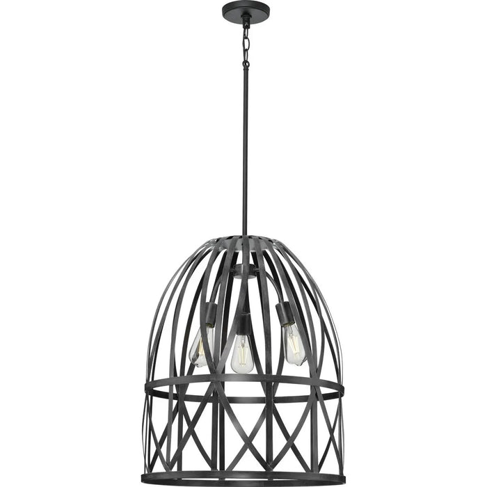 Progress Lighting 94500344187 Chastain 3 Light 60W Pendant Medium Base 	Cerused Black Oak (P500344-187)