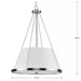 Progress Lighting 94500357009 Saffert 3 Light 60W Pendant Medium Base Brushed Nickel (P500357-009)